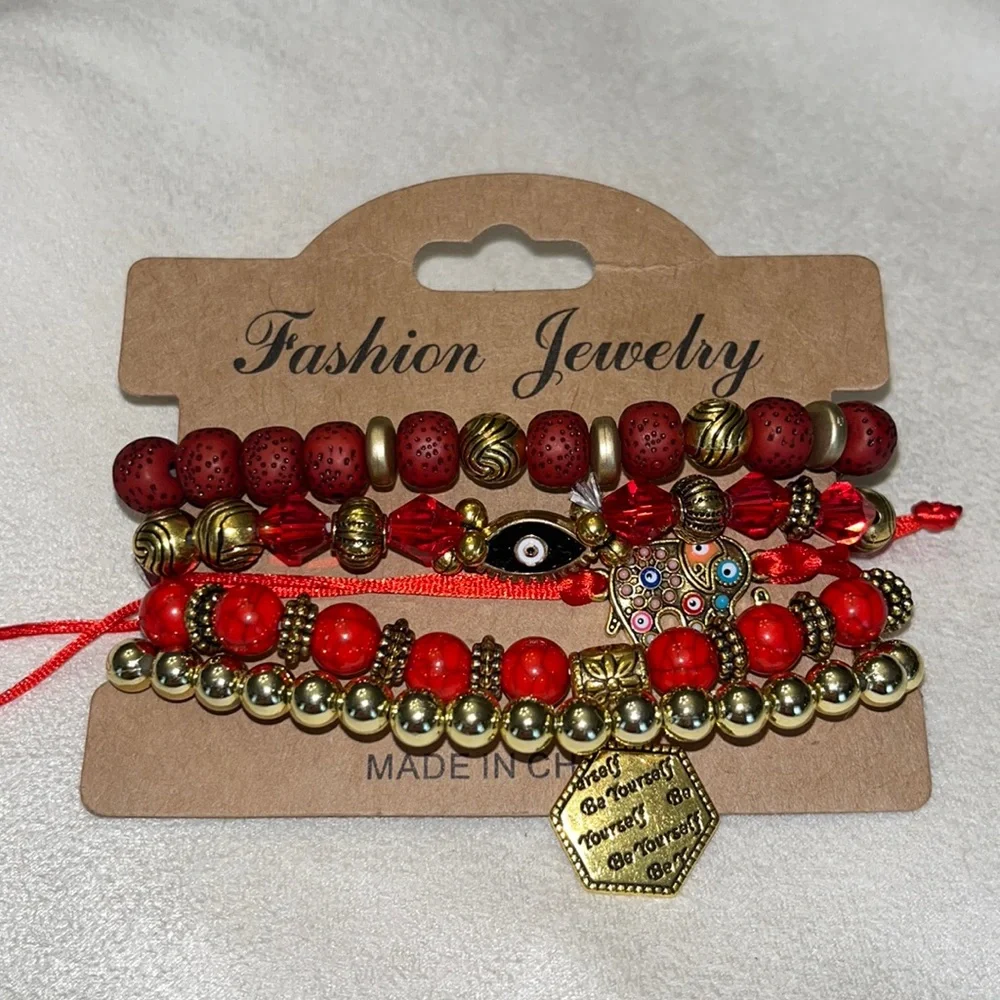 New boho stackable stretch bracelets. (5) - Picture 1 of 3